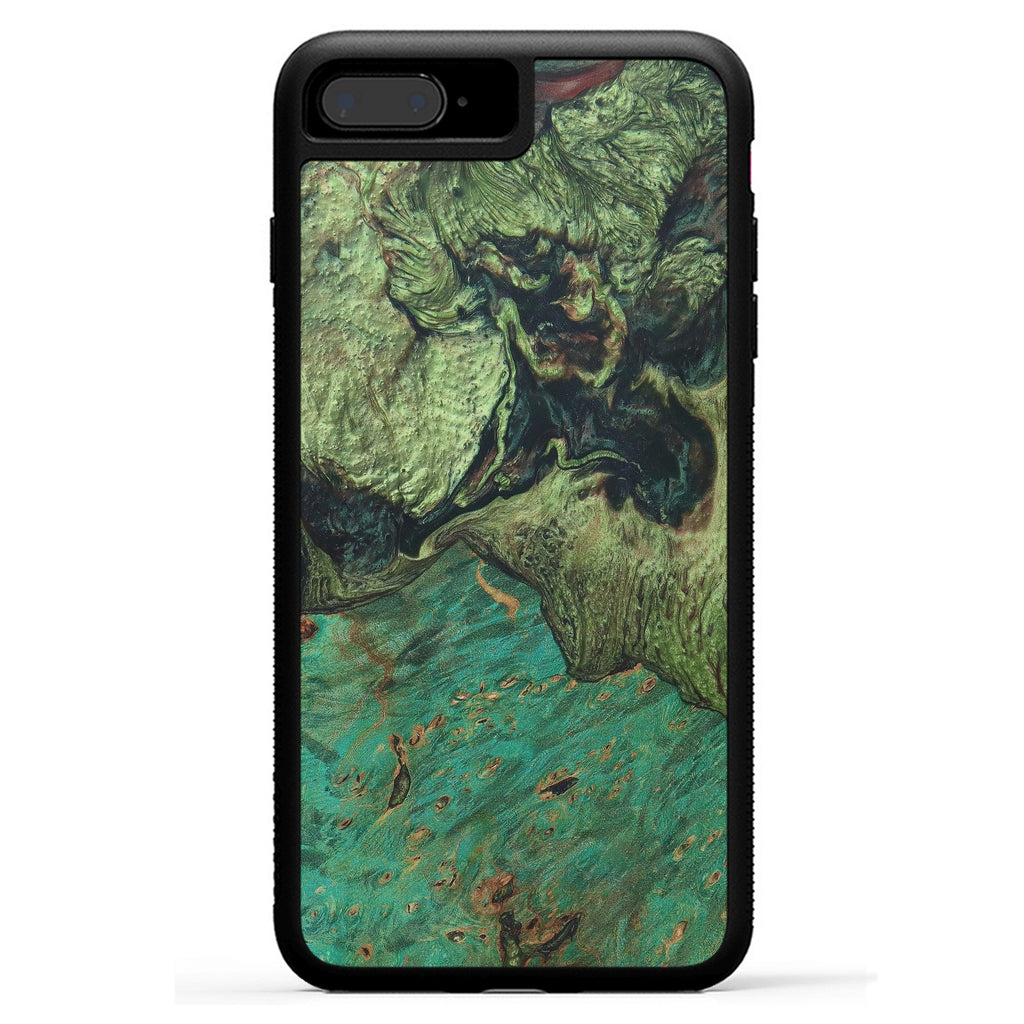 iPhone 8 Plus Wood+Resin Case - Korrie (Dark Green, 330260)