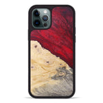 iPhone 12 Pro Wood+Resin Phone Case - Wally (Dark Green, 381719)