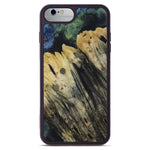 iPhone 6s Plus Wood+Resin Phone Case - Karia (Teal & Gold, 450115)