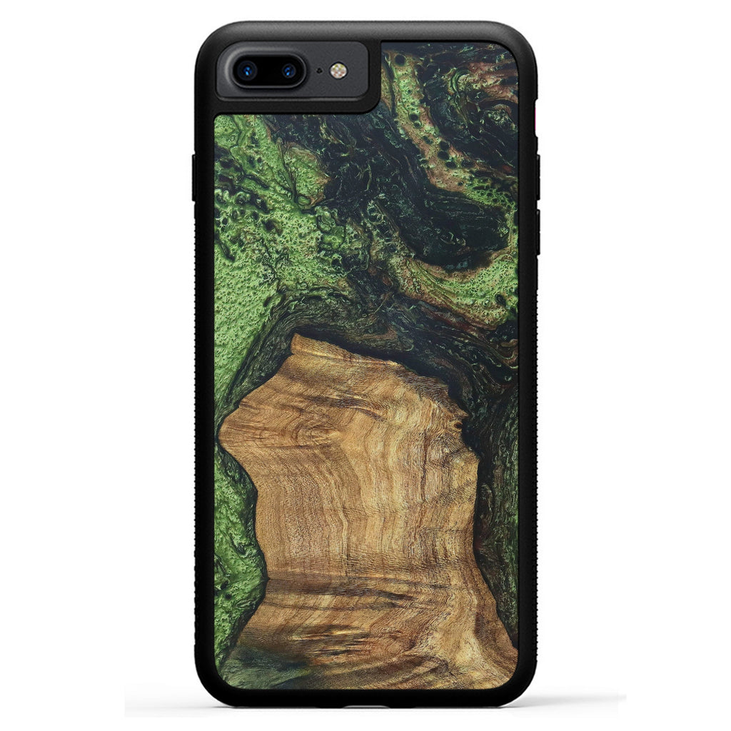 iPhone 7 Plus Wood+Resin Case - Dallas (Dark Green, 330259)