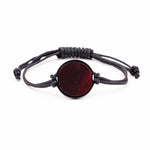 Circle Wood+Resin Bracelet - Blake (Black & White, 381638)