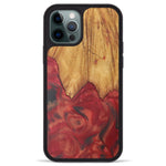 iPhone 12 Pro Max Wood+Resin Phone Case - Serena (Purple, 450156)