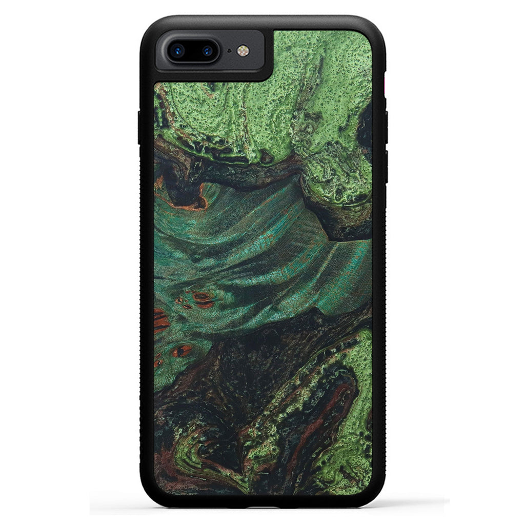 iPhone 7 Plus Wood+Resin Case - Larkin (Dark Green, 330257)