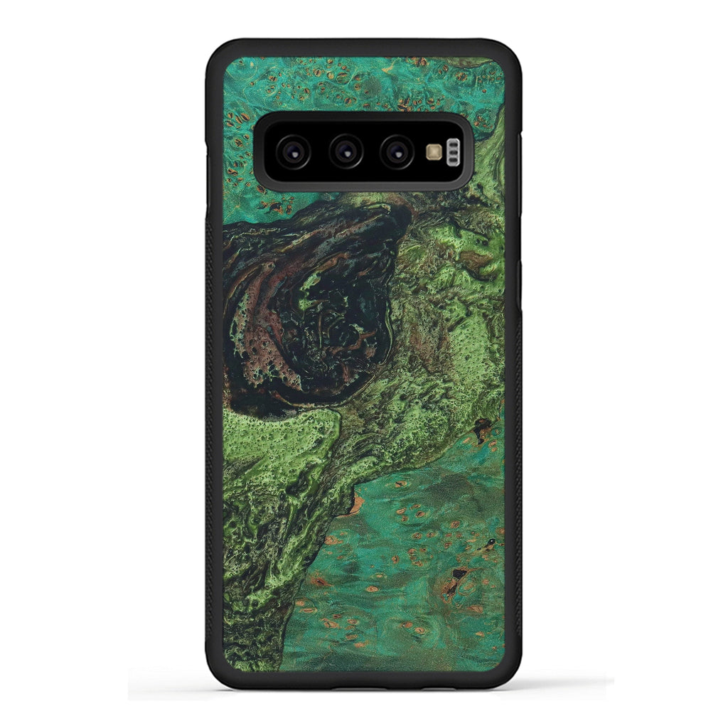 Galaxy S10 Wood+Resin Case - Rozanne (Dark Green, 330262)