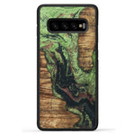 Galaxy S10 Plus Wood+Resin Case - Takashi (Dark Green, 330258)