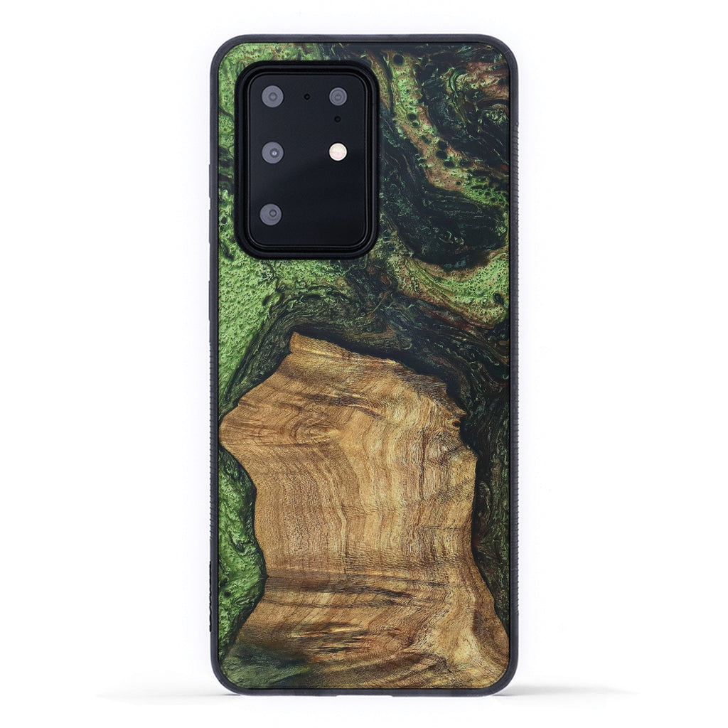 Galaxy S20 Ultra Wood+Resin Case - Dallas (Dark Green, 330259)