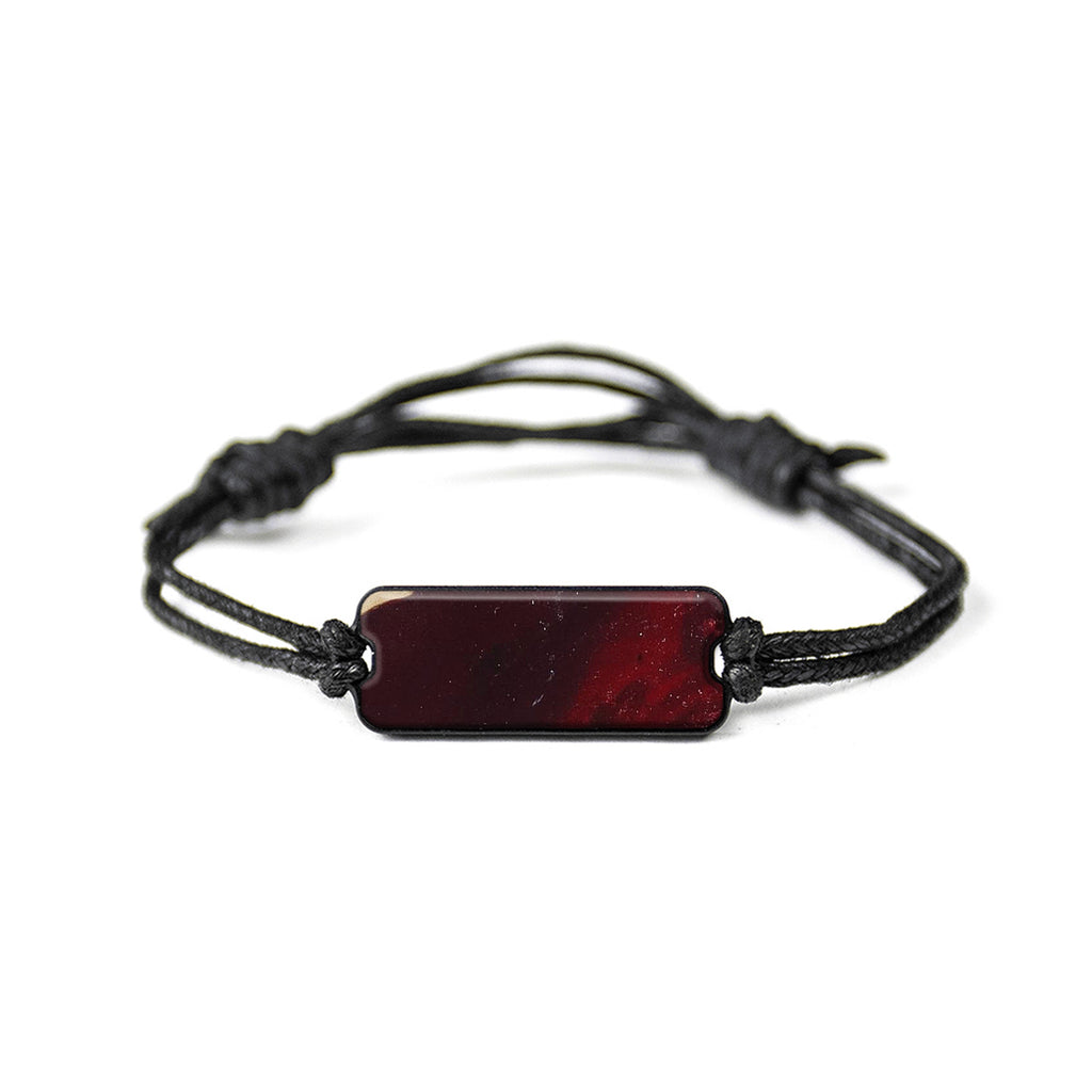 Classic Wood+Resin Bracelet - Marillin (Dark Red, 380304)