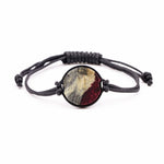 Circle ResinArt Bracelet - Blakelee (Dark Red, 381554)