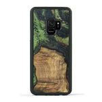 Galaxy S9 Wood+Resin Case - Dallas (Dark Green, 330259)