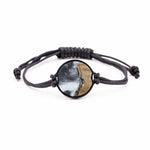 Circle Wood+Resin Bracelet - Mark (Dark Green, 450049)