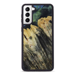 Galaxy S21 Plus Wood+Resin Phone Case - Mehrzad (Dark Green, 450103)