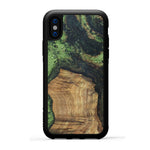 iPhone X Wood+Resin Case - Dallas (Dark Green, 330259)