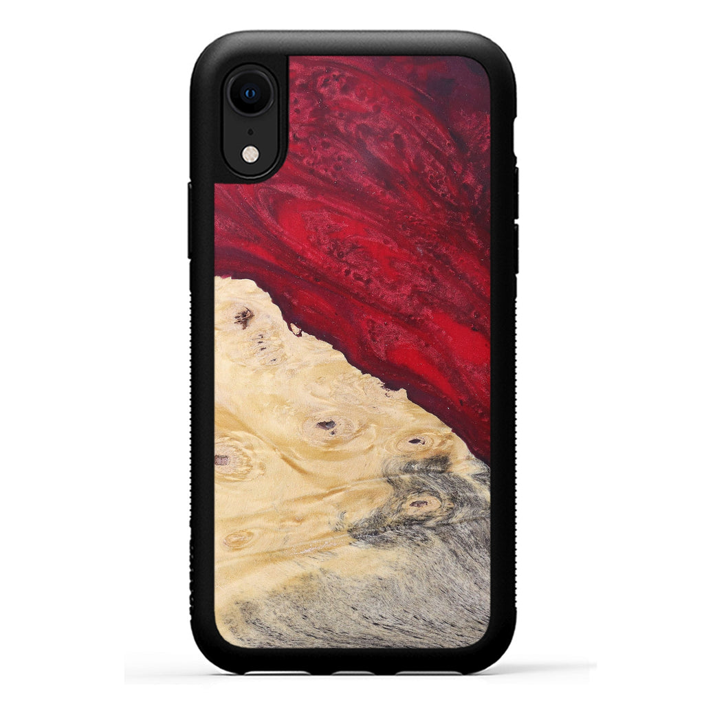 iPhone Xr Wood+Resin Phone Case - Terez (Dark Green, 381711)