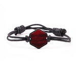 Hex ResinArt Bracelet - Trixi (Dark Red, 380299)