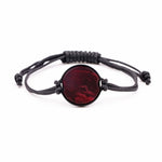 Circle ResinArt Bracelet - Lisa (Black & White, 381643)