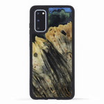 Galaxy S20 Wood+Resin Phone Case - Michelle (Dark Green, 450126)