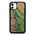 iPhone 11 Wood+Resin Case - Jabir (Dark Green, 330256)