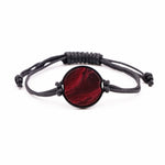 Circle ResinArt Bracelet - Robina (Dark Red, 381163)