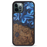 iPhone 12 Pro Max Wood+Resin Phone Case - Angelica (Purple, 450155)