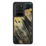 Galaxy S20 Ultra Wood+Resin Phone Case - Karia (Teal & Gold, 450115)