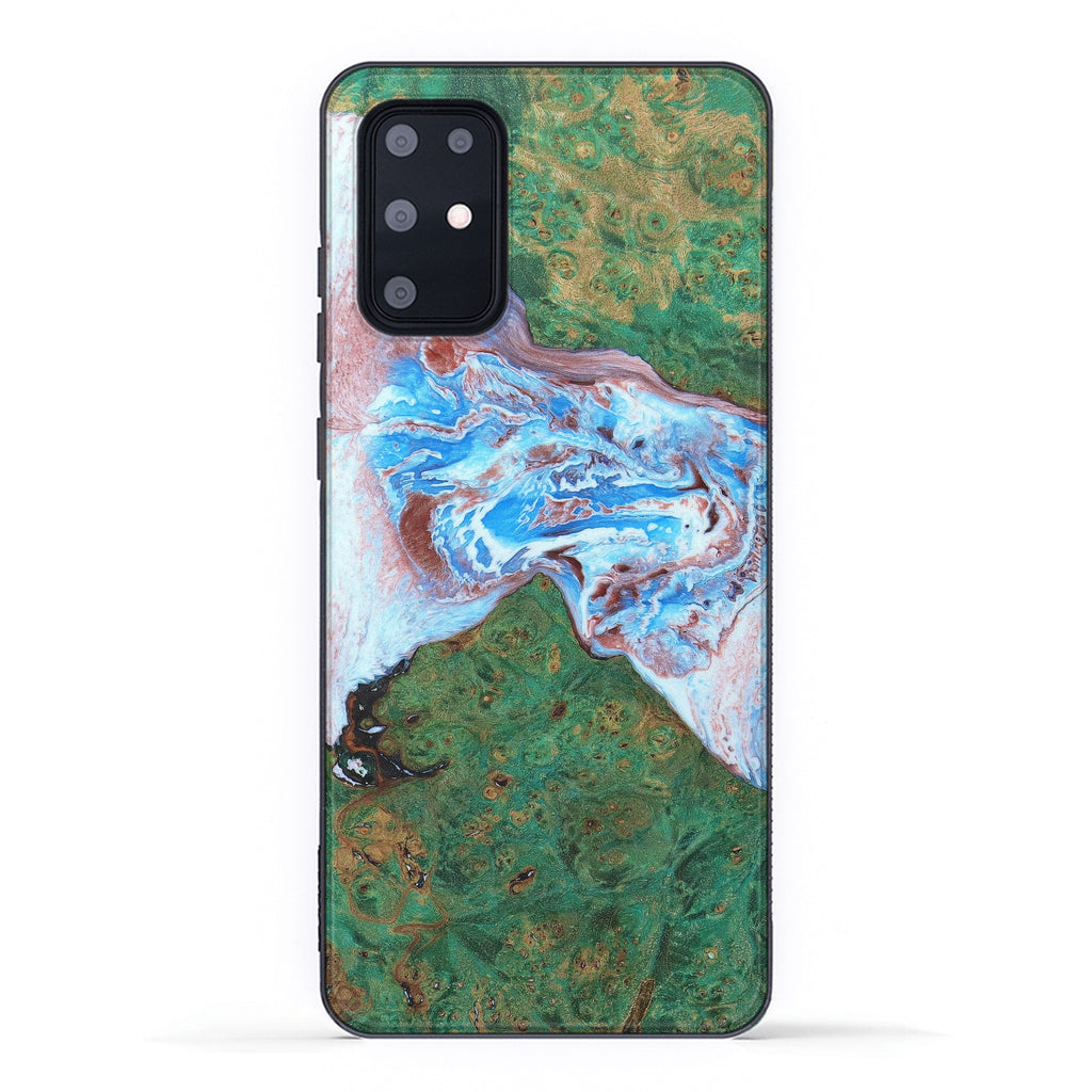 Galaxy S20 Plus Wood+Resin Case - Badri (Dark Green, 330247)