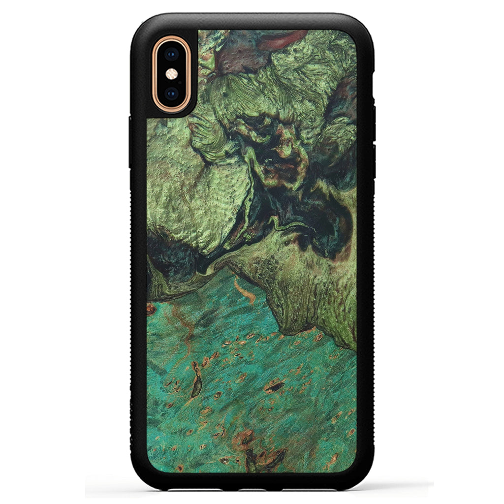 iPhone Xs Max Wood+Resin Case - Korrie (Dark Green, 330260)