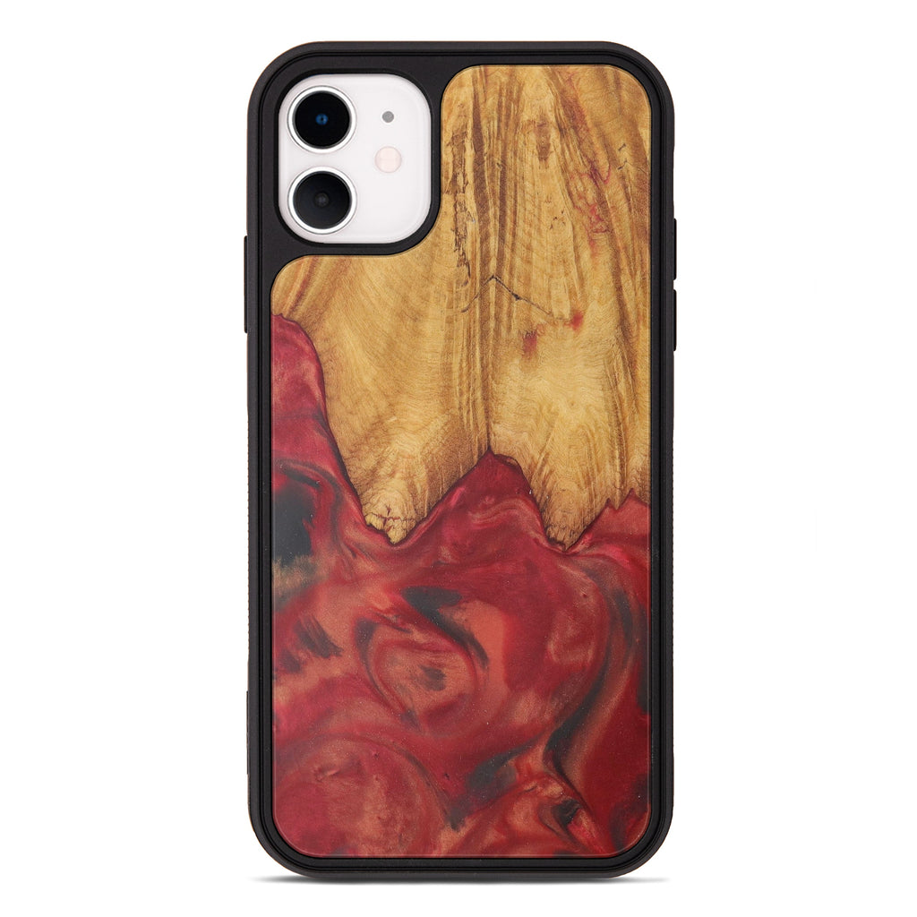 iPhone 11 Wood+Resin Phone Case - Serena (Purple, 450156)