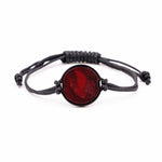 Circle ResinArt Bracelet - Chloe (Dark Red, 380574)