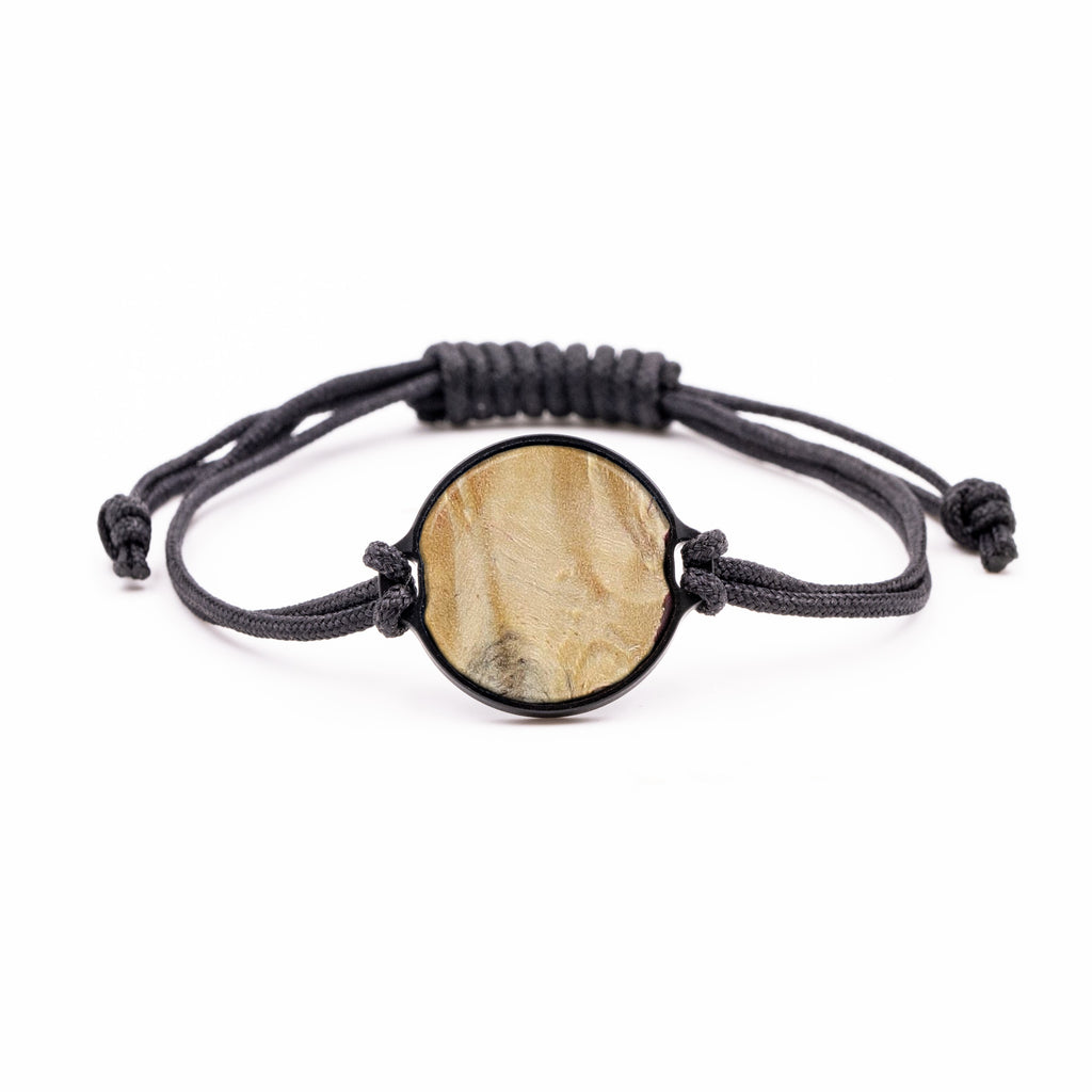 Circle Wood+Resin Bracelet - Tc (Dark Red, 381155)