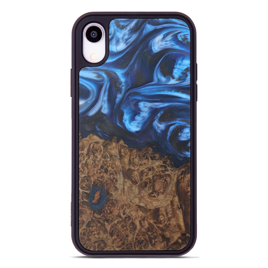 iPhone Xr Wood+Resin Phone Case - Angelica (Purple, 450155)