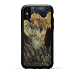 iPhone X Wood+Resin Phone Case - Edyth (Dark Green, 450127)