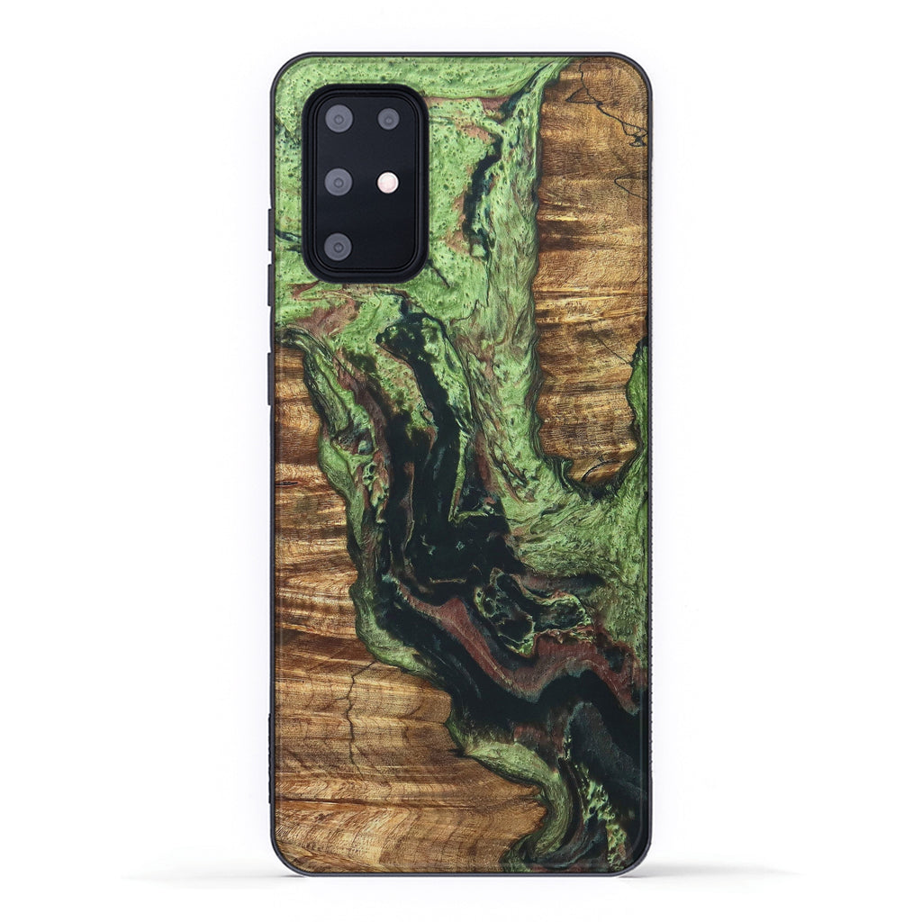 Galaxy S20 Plus Wood+Resin Case - Takashi (Dark Green, 330258)