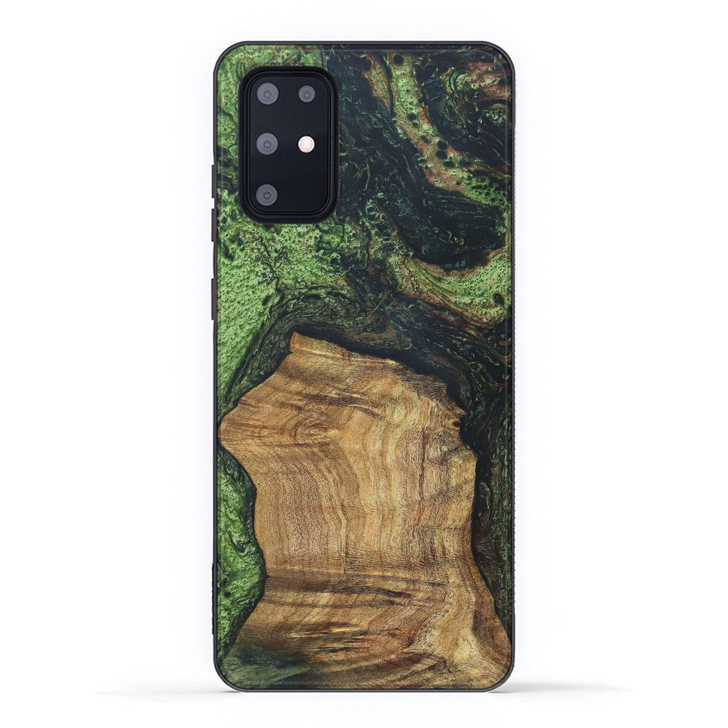 Galaxy S20 Plus Wood+Resin Case - Dallas (Dark Green, 330259)