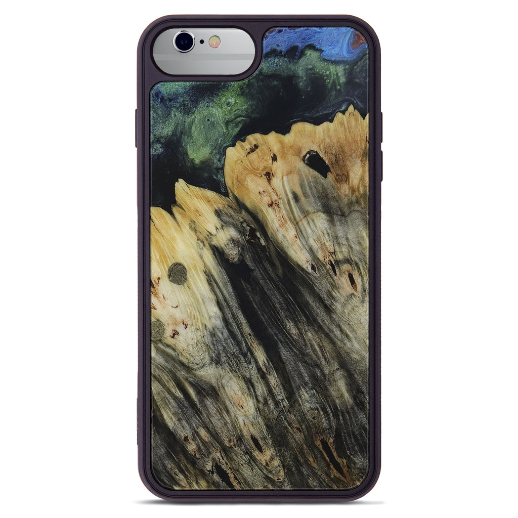 iPhone 6s Plus Wood+Resin Phone Case - Michelle (Dark Green, 450126)