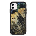 iPhone 11 Wood+Resin Phone Case - Mehrzad (Dark Green, 450103)