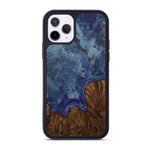 iPhone 11 Pro Wood+Resin Phone Case - Rozalia (Dark Green, 450098)