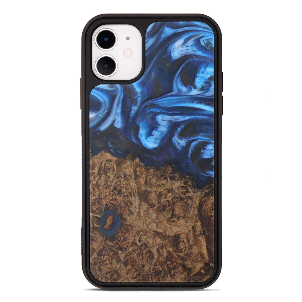 iPhone 11 Wood+Resin Phone Case - Angelica (Purple, 450155)