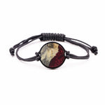 Circle Wood+Resin Bracelet - Ilse (Dark Red, 381157)