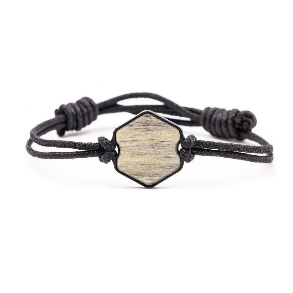 Hex Wood+Resin Bracelet - Subra (Dark Blue, 381180)