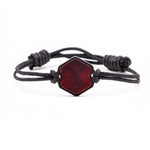 Hex ResinArt Bracelet - Sabah (Dark Red, 381321)