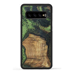 Galaxy S10 Wood+Resin Case - Dallas (Dark Green, 330259)