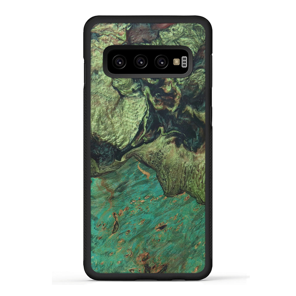 Galaxy S10 Wood+Resin Case - Korrie (Dark Green, 330260)