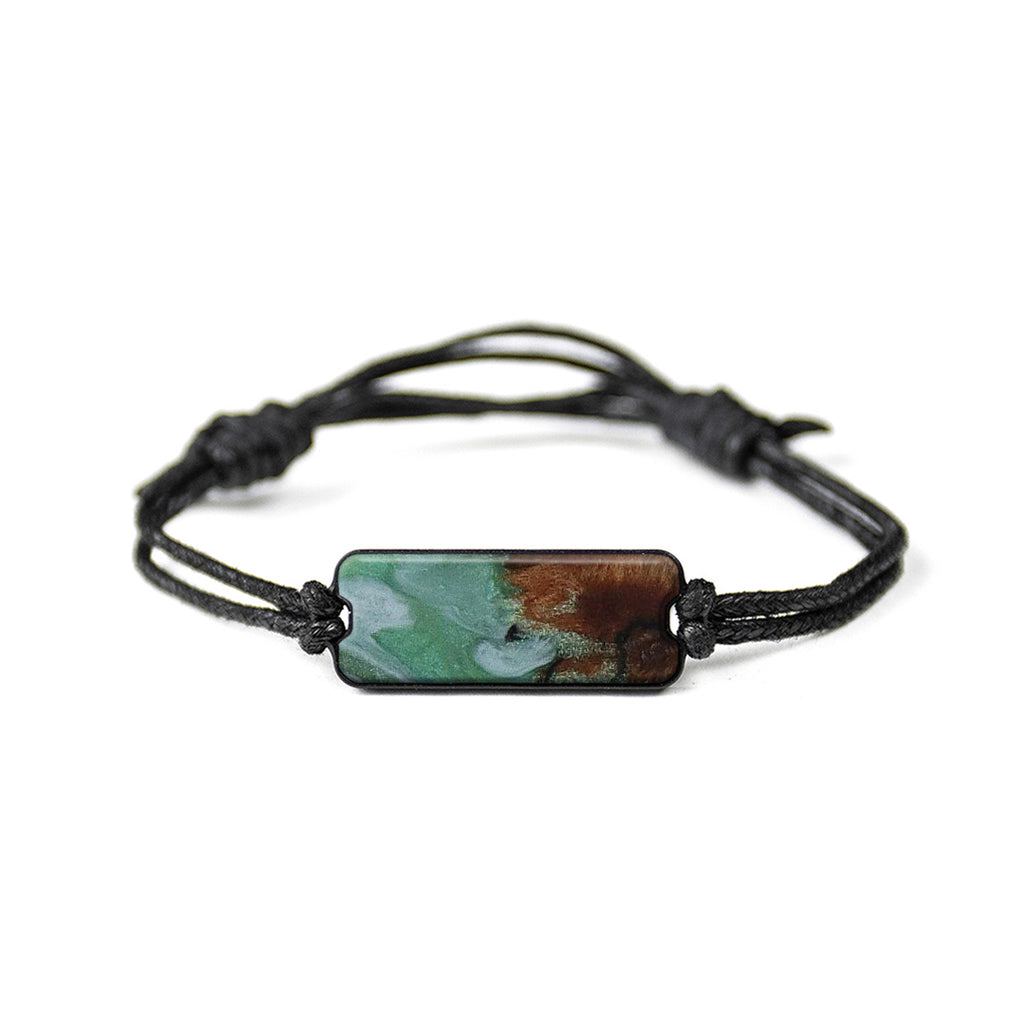 Classic Wood+Resin Bracelet - Kirstin (Dark Green, 450053)