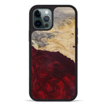 iPhone 12 Pro Wood+Resin Phone Case - Ophelia (Dark Green, 381710)