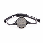 Circle Burl Wood Bracelet - Esther (Dark Red, 380198)