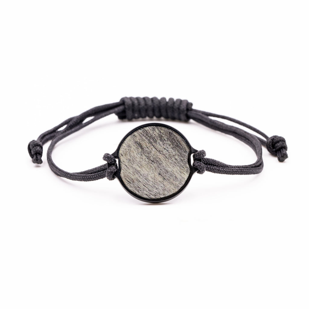 Circle Wood+Resin Bracelet - Bal (Dark Red, 380196)