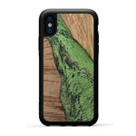 iPhone X Wood+Resin Case - Jabir (Dark Green, 330256)