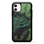 iPhone 11 Wood+Resin Case - Larkin (Dark Green, 330257)