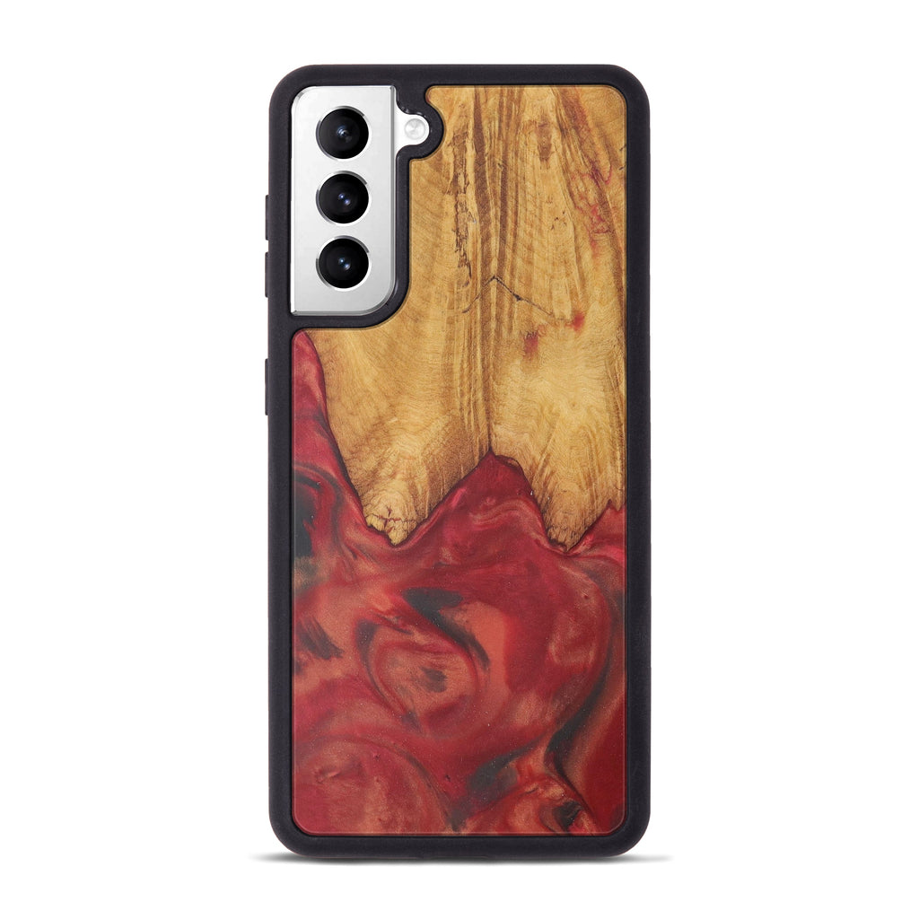 Galaxy S21 Wood+Resin Phone Case - Serena (Purple, 450156)