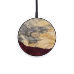 Circle Wood+Resin Wireless Charger - Drago (Dark Red, 380303)